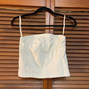 NWT Aerie Cream Strapless Top